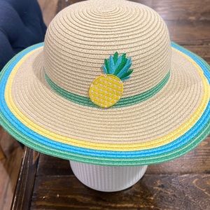 Girls Pineapple Sun Hat - Splish-Splash - Multi Clr - 12/24 mos - Gymboree